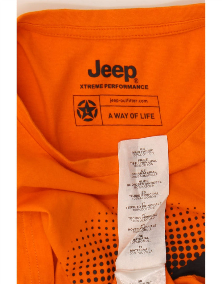 Jeep muška majica s grafičkim motivima, veliki narančasti pamuk
