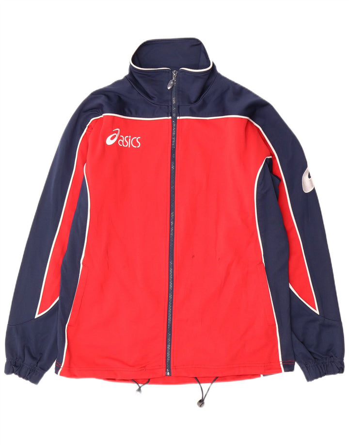 ASICS muška gornja jakna trenirke s grafičkim motivima, mala crvena boja