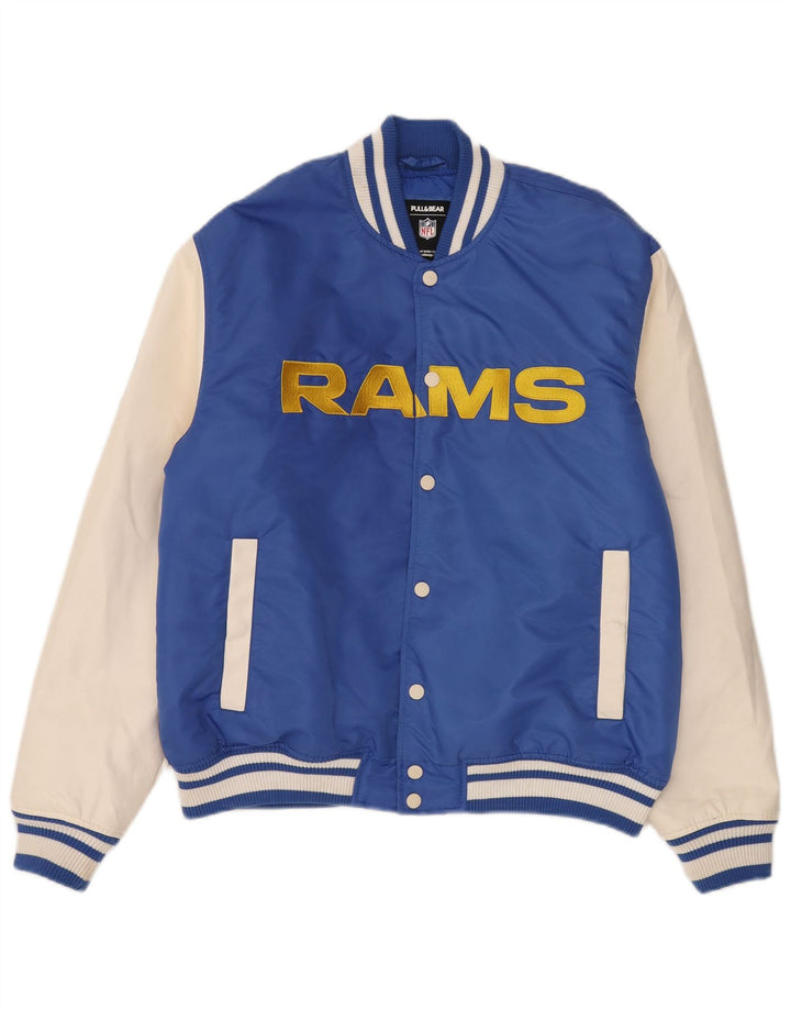 Pull & Bear muška sveučilišna jakna Los Angeles Rams UK 38 Srednje plava sportska