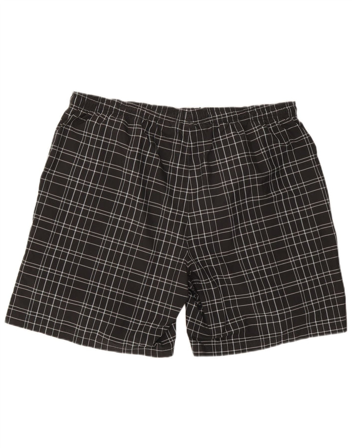 Reebok muške kratke hlače za kupanje 2XL crni karirani poliester