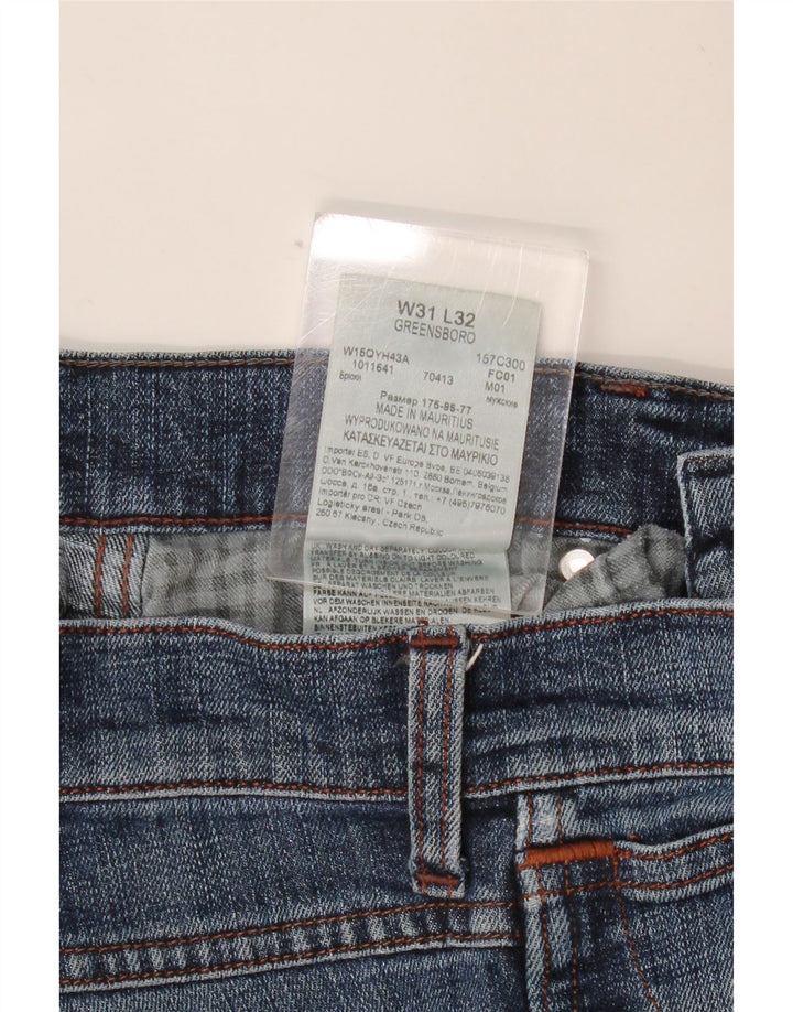 WRANGLER Muške Greensboro uske traperice W31 L32 Plavi pamuk