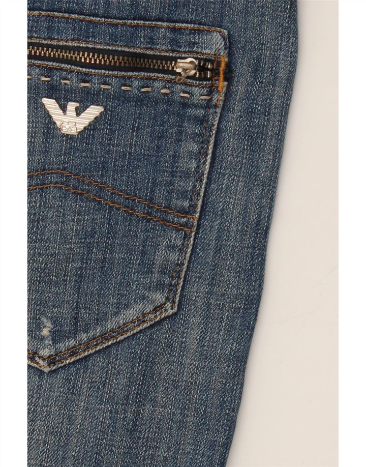 ARMANI Womens Slim Jeans W27 L27  Blue Cotton Vintage Armani and Second-Hand Armani from Messina Hembry 