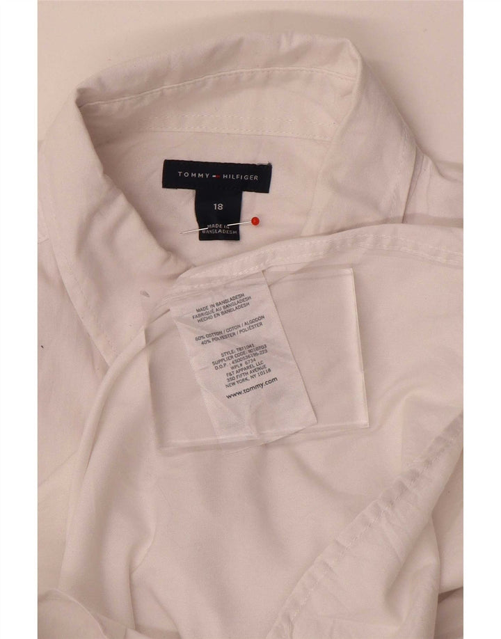 Bijela pamučna košulja Tommy Hilfiger za dječake 15-16 godina