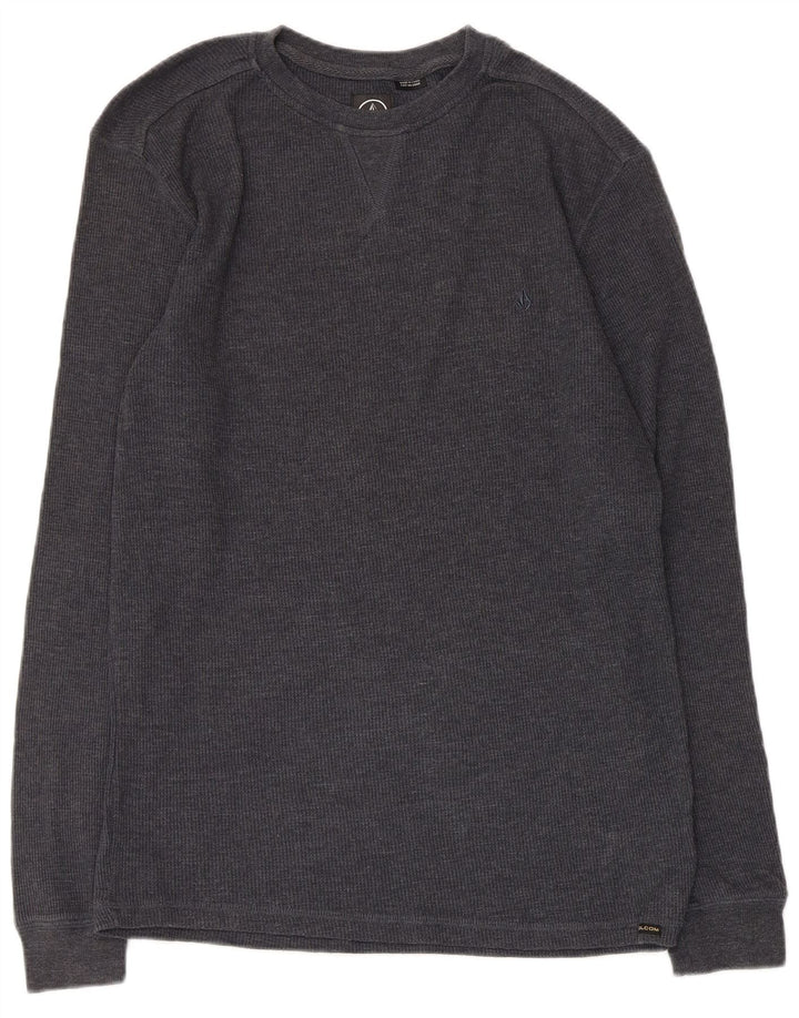 Volcom muška majica standardnog kroja dugih rukava, srednje sivi pamuk