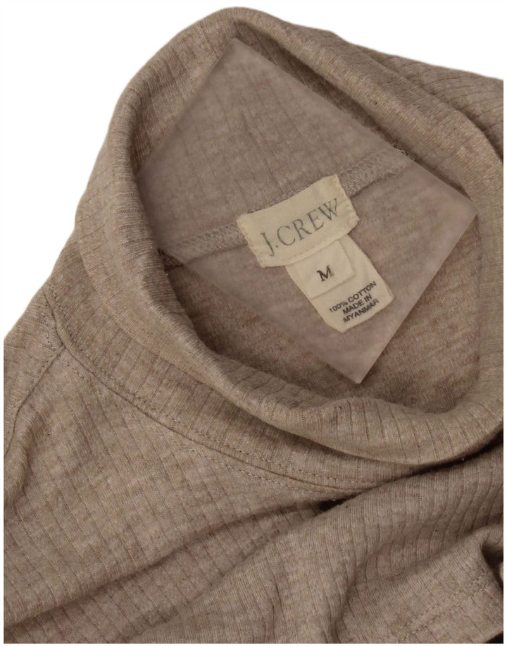 J. CREW Ženski pulover s rol izrezom UK 14 srednje bež pamuk