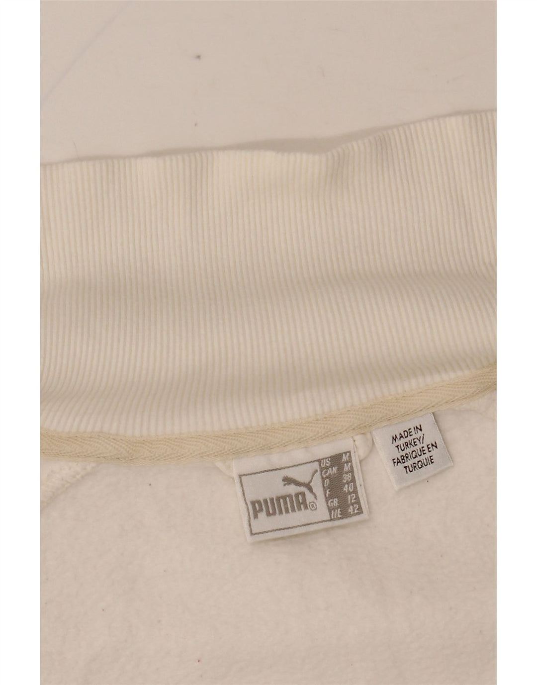 PUMA ženska gornja jakna trenirke s grafičkim motivima UK 14 srednje bijele boje