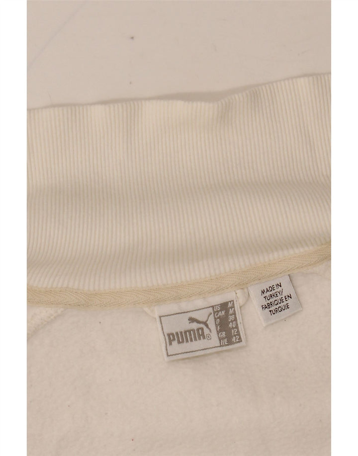 PUMA ženska gornja jakna trenirke s grafičkim motivima UK 14 srednje bijele boje