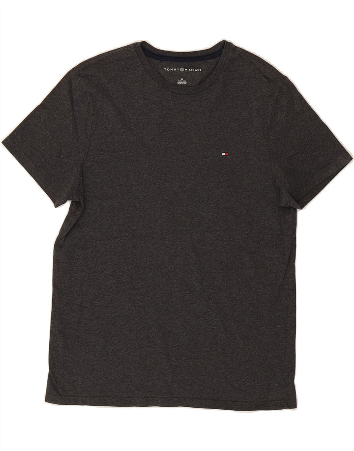 TOMMY HILFIGER Mens T-Shirt Top Small Grey Cotton Vintage Tommy Hilfiger and Second-Hand Tommy Hilfiger from Messina Hembry 