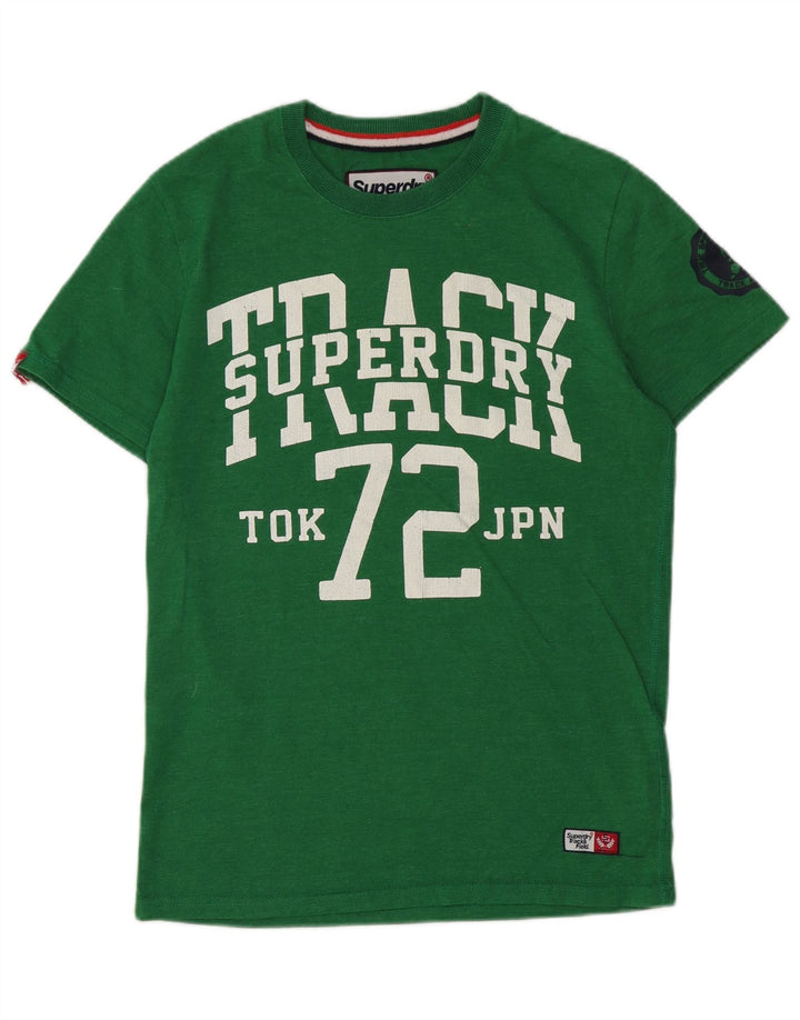 Superdry muška grafička majica kratkih rukava Srednje zeleni pamuk
