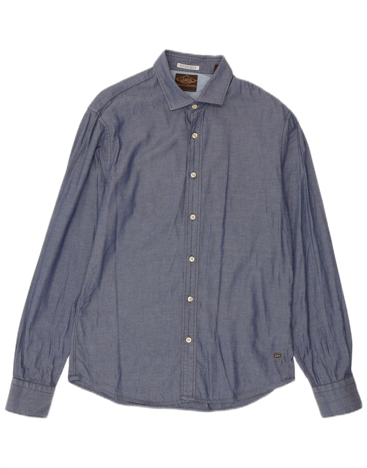 Scotch & Soda muška košulja Srednje plavi pamuk