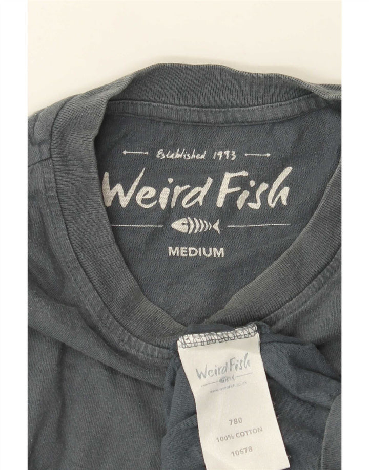 Weird Fish Muška majica kratkih rukava srednje sivi pamuk