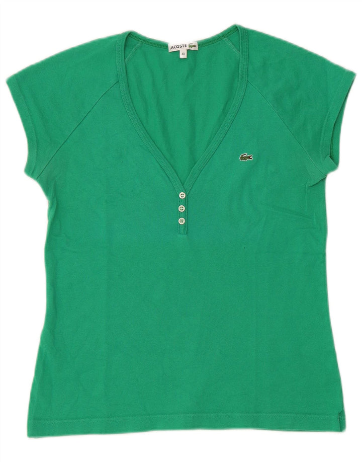Lacoste ženska majica kratkih rukava, veličina 40, srednje zeleni pamuk