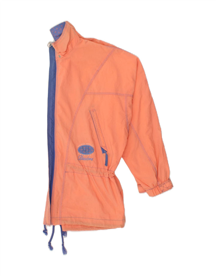 DIADORA Womens Bomber Jacket UK 14 Medium Orange Nylon Vintage Diadora and Second-Hand Diadora from Messina Hembry 