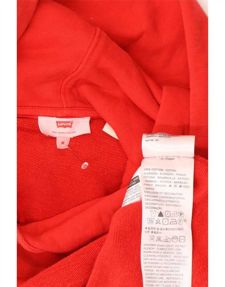 Levi's muška majica s kapuljačom, srednji crveni pamuk
