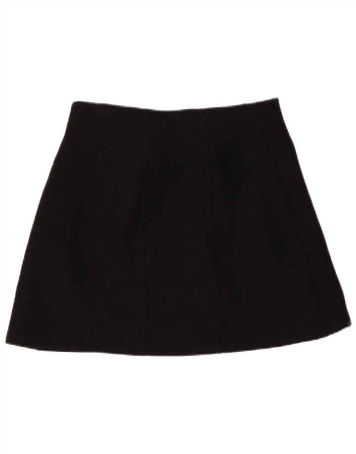 Zara ženska mini suknja mala W26 crni poliester