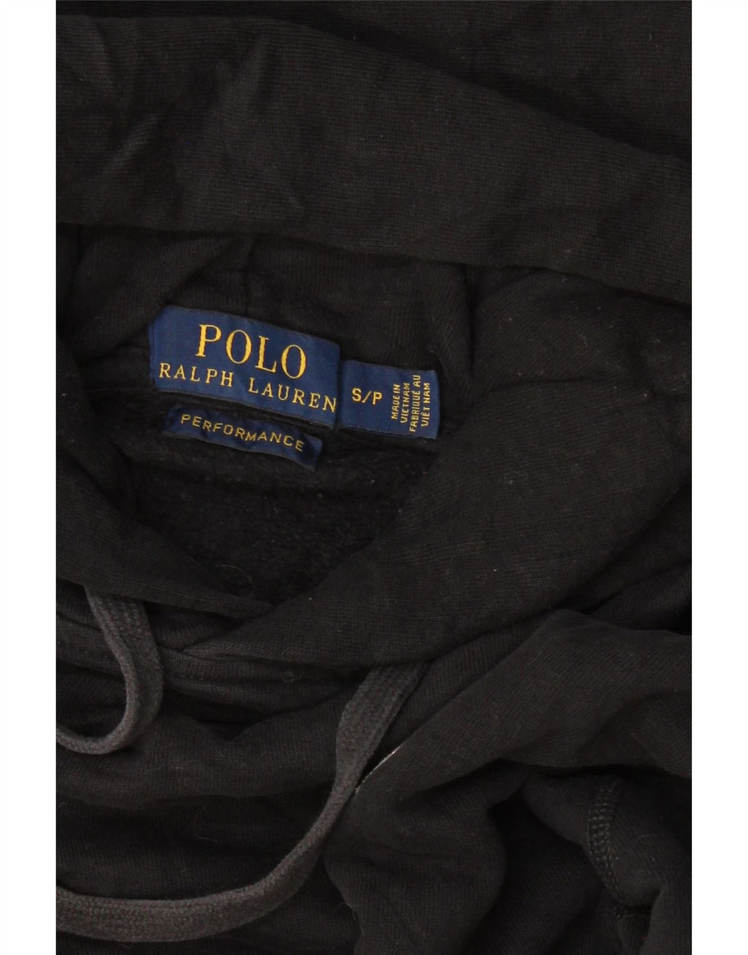 POLO RALPH LAUREN Ženska velika majica s kapuljačom UK 10 Mala crna