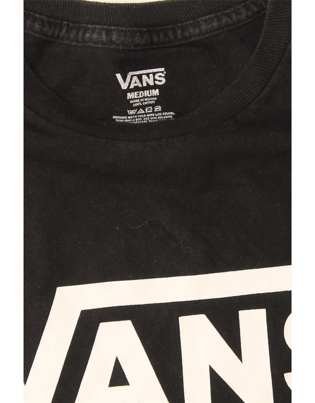 Vans muška majica kratkih rukava srednje veličine crni pamuk