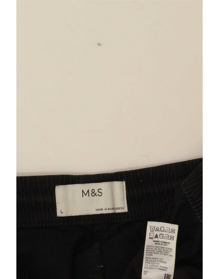 Marks & Spencer muške chino kratke hlače Large W34 crni pamuk