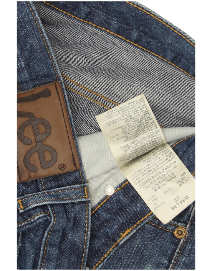 Lee Mens Zed Straight Jeans W34 L34 Plavi pamuk