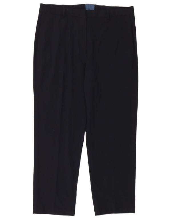 Marks & Spencer ženske sužene chino hlače UK 14 velike W36 L28 tamnoplave