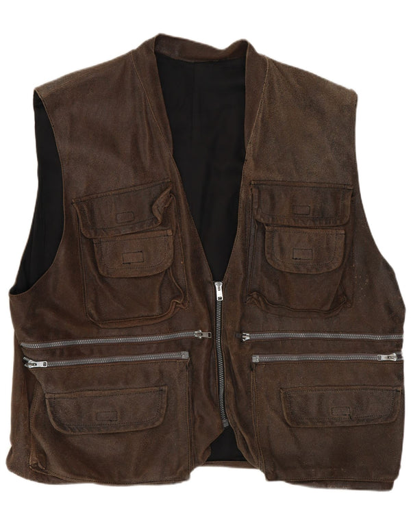 Vintage muška uslužna jakna UK 42 XL smeđa