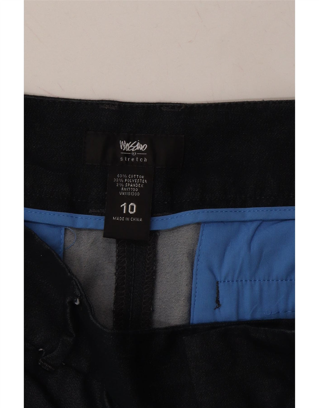 MOSSIMO Womens Straight Capri Trousers US 10 Large W32 L22 Navy Blue Vintage Mossimo and Second-Hand Mossimo from Messina Hembry 