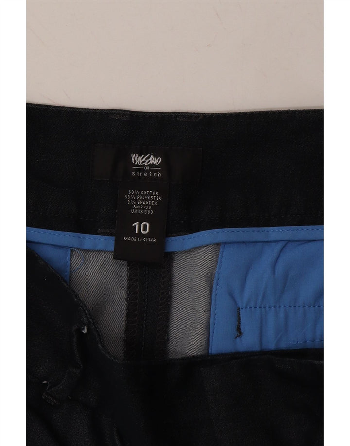 MOSSIMO Womens Straight Capri Trousers US 10 Large W32 L22 Navy Blue Vintage Mossimo and Second-Hand Mossimo from Messina Hembry 