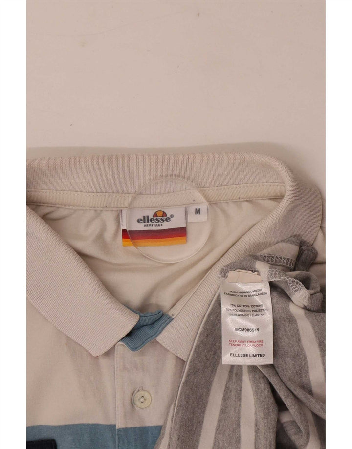 Muška polo majica Ellesse Heritage srednje boje, pamuk na pruge