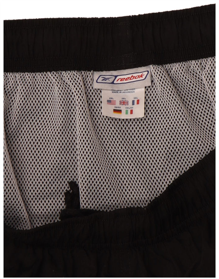 REEBOK Mens Sport Shorts 2XL Black Nylon