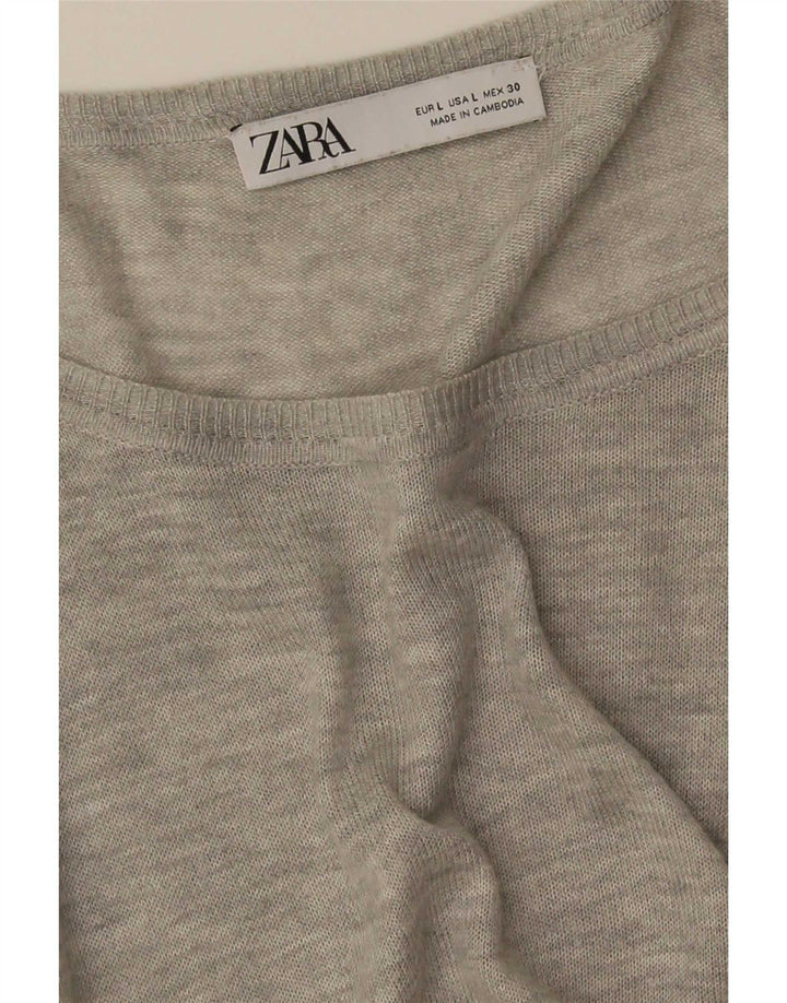 Zara ženska prevelika bluza UK 16 velika siva