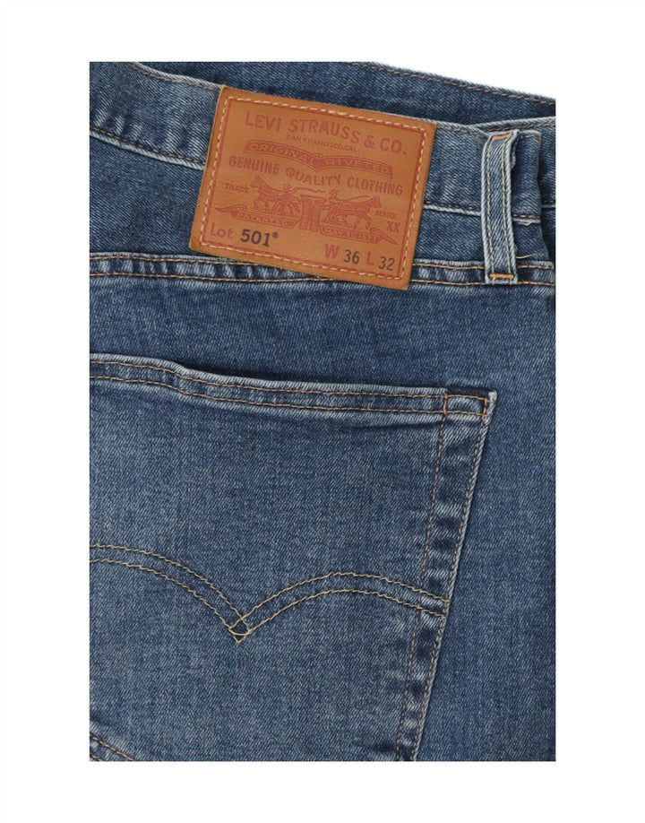Levi's muške 501 ravne traperice W36 L32 plavi pamuk