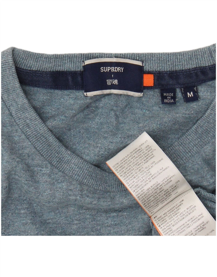 SUPERDRY muška majica kratkih rukava Srednje plavi flekasti pamuk
