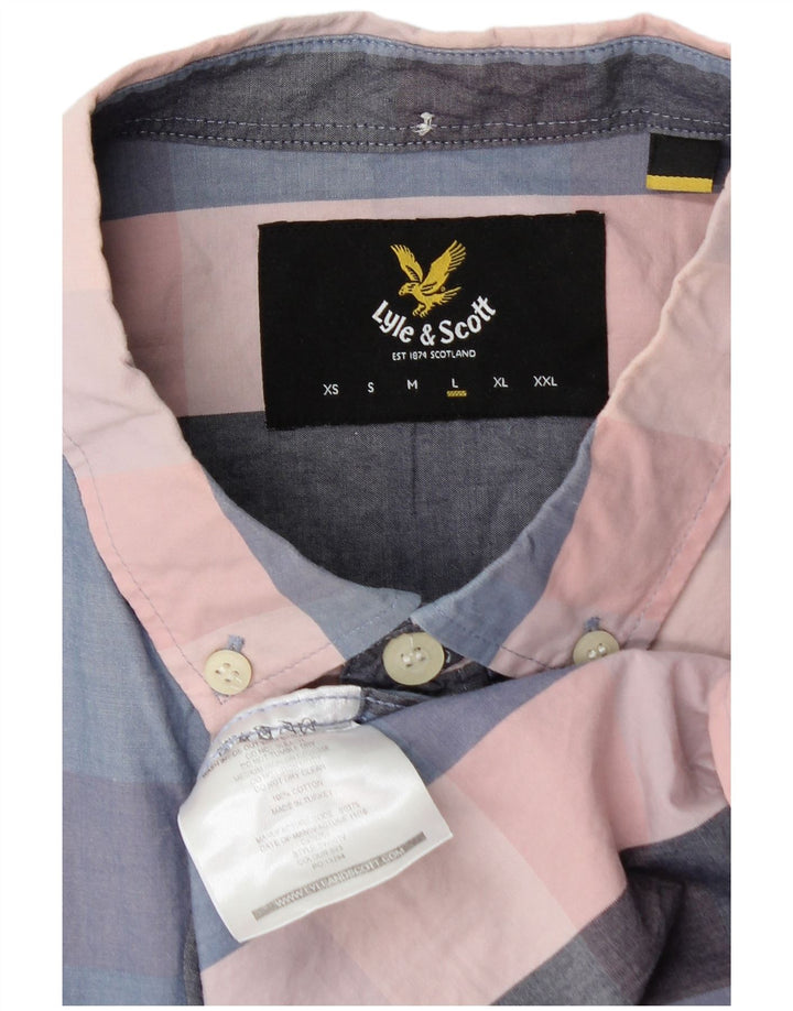 Lyle & Scott muška košulja kratkih rukava, veliki šareni pamuk