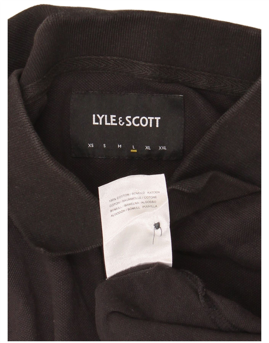 Lyle & Scott muška polo majica velika crna pamučna