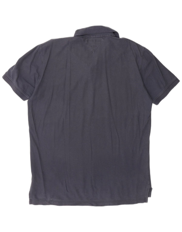 Tommy Hilfiger Mens Regular Fit Polo Shirt 2XL Navy Blue Cotton Classic
