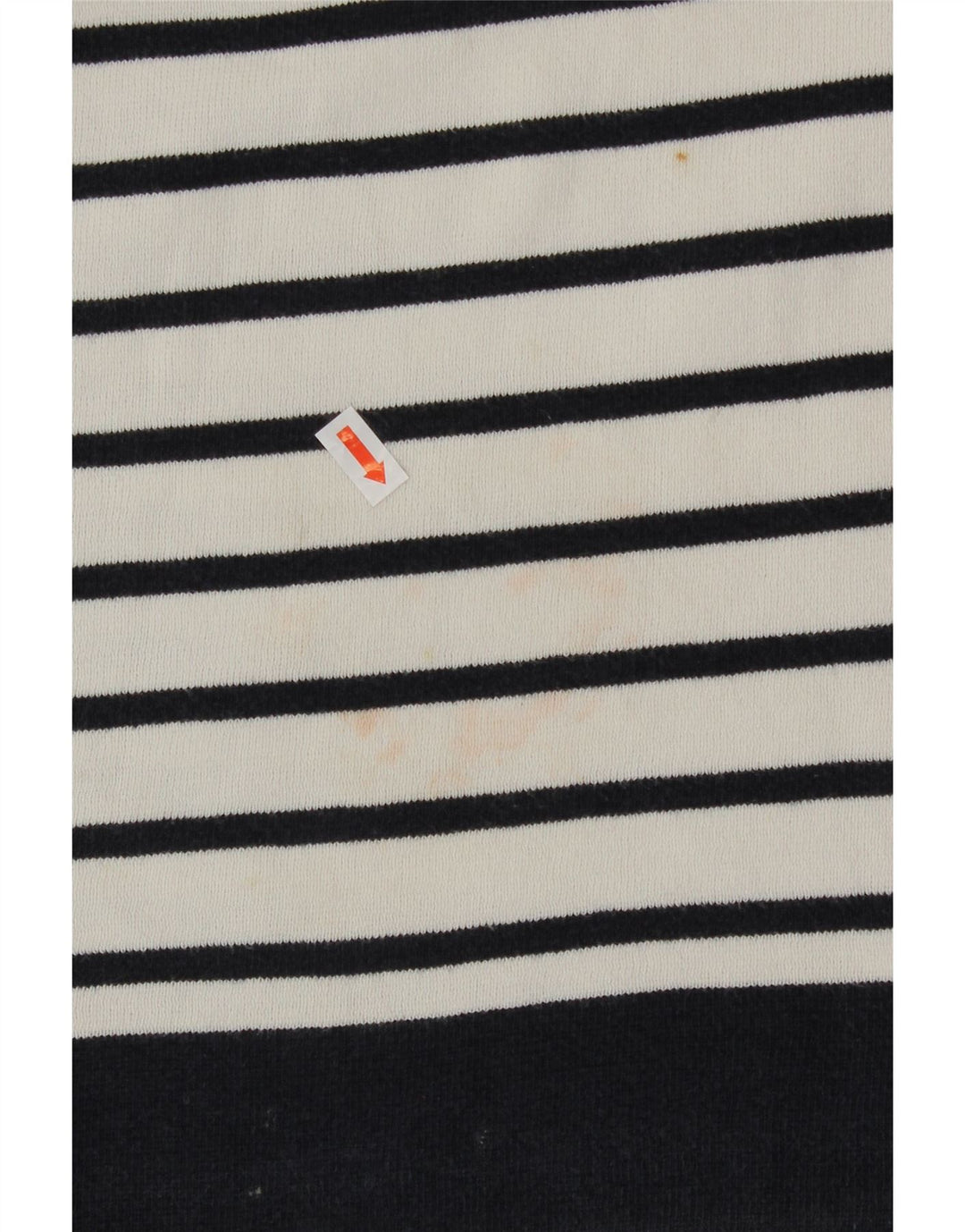 MASSIMO DUTTI Womens Crop Crew Neck Jumper Sweater UK 14 Medium White
