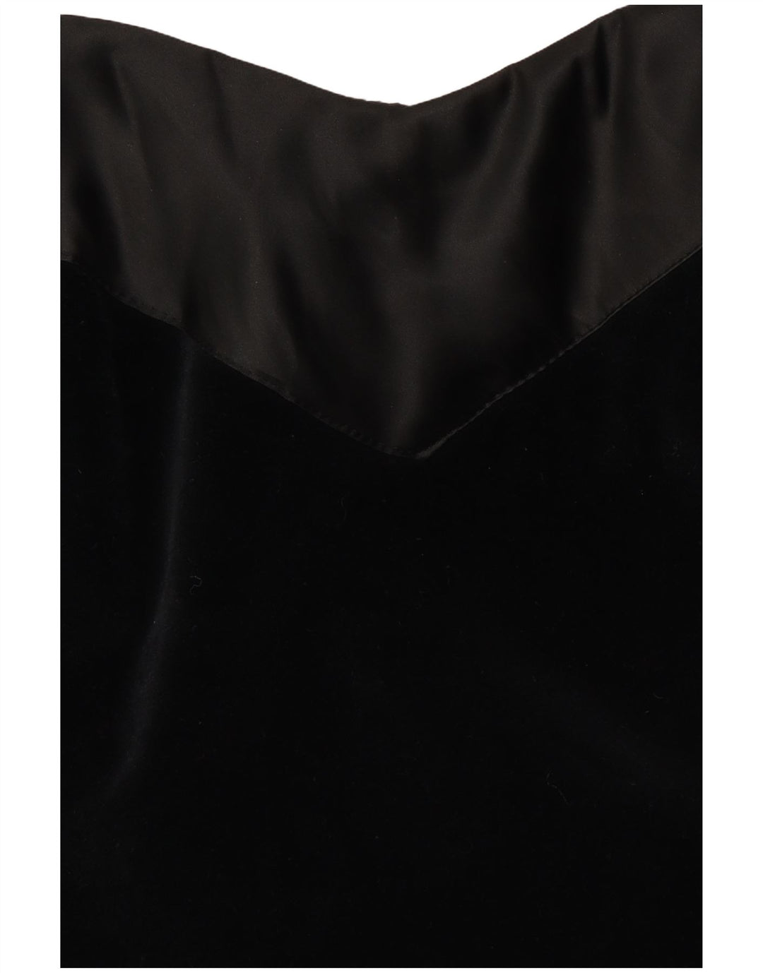 VINTAGE ženska baršunasta haljina s halterima UK 10 Mala crna