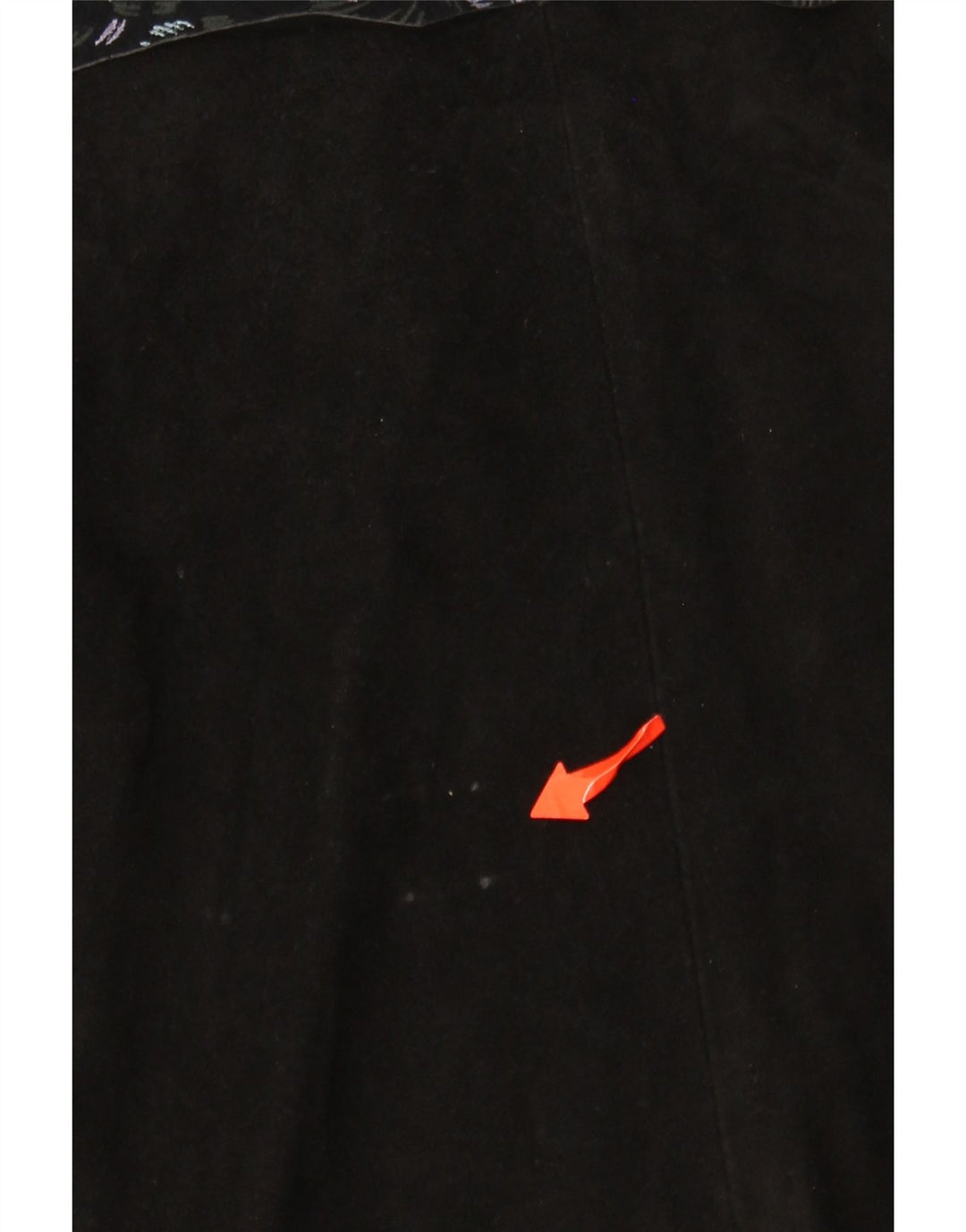 VINTAGE ženska suknja na preklop W30 srednje crna cvjetna