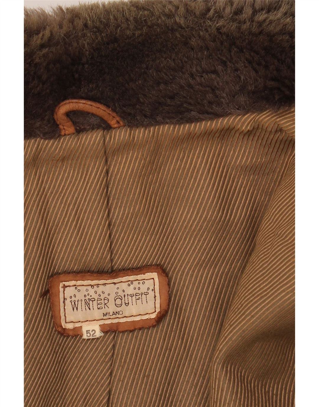 VINTAGE muška kožna jakna IT 52 XL smeđe boje