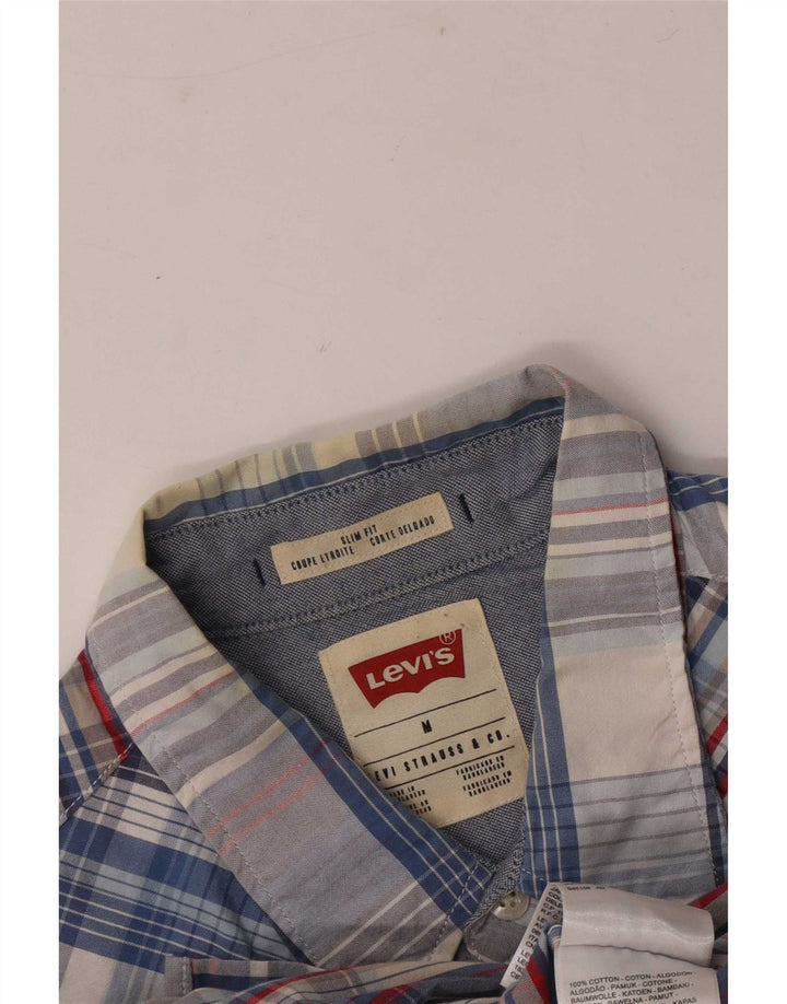Levi's muška uska košulja srednje plave boje, pamuk