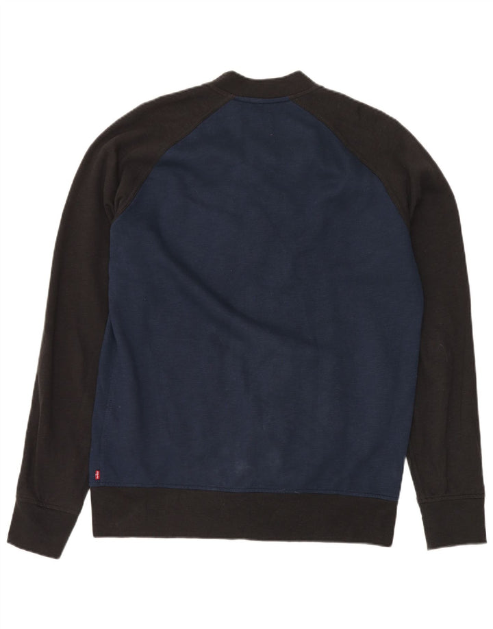 LEVI'S muška sveučilišna jakna UK 40 velika tamnoplava pamuk u blokovima