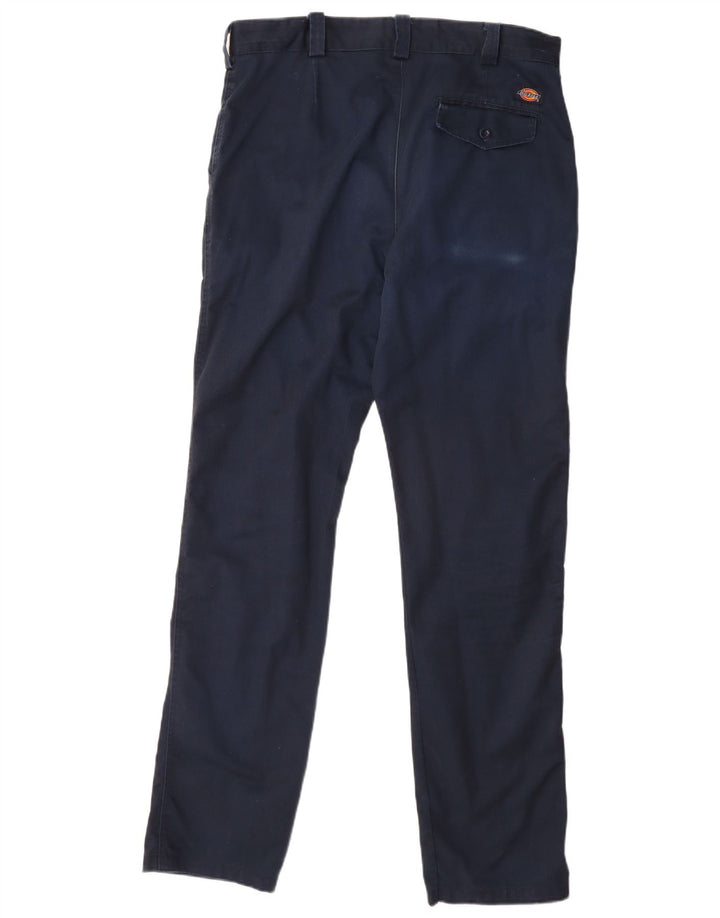 Dickies muške ravne chino hlače W36 L33 tamnoplavi poliester