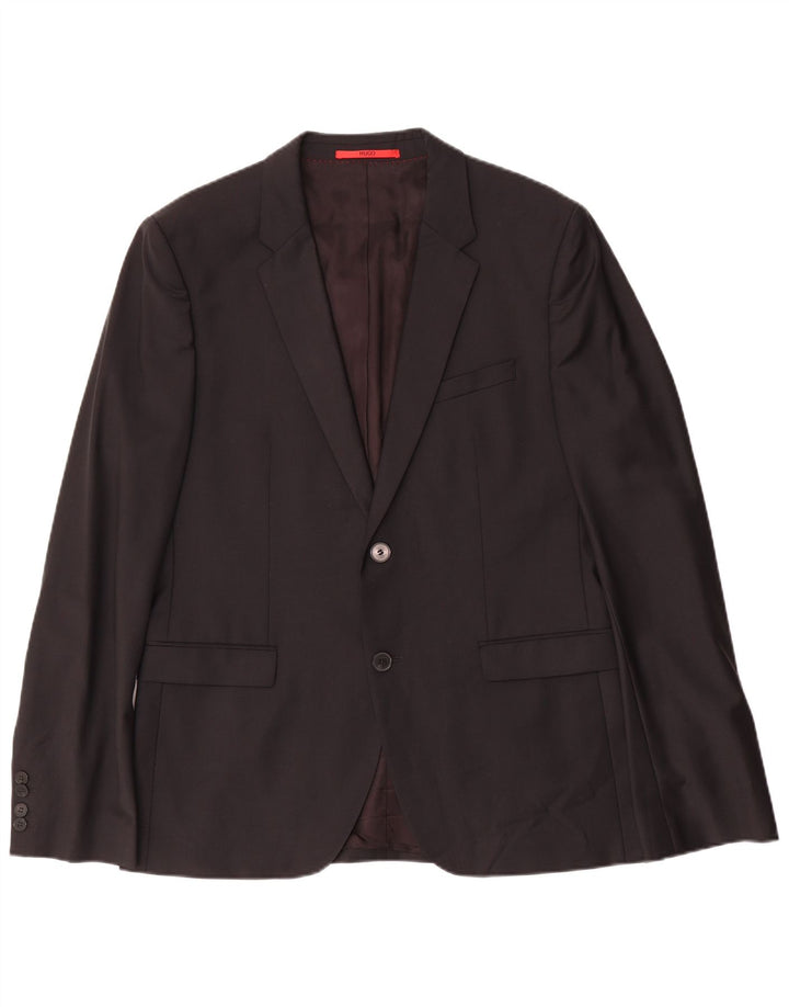 Hugo Boss muška jakna sa 2 gumba EU 52 XL crna vuna