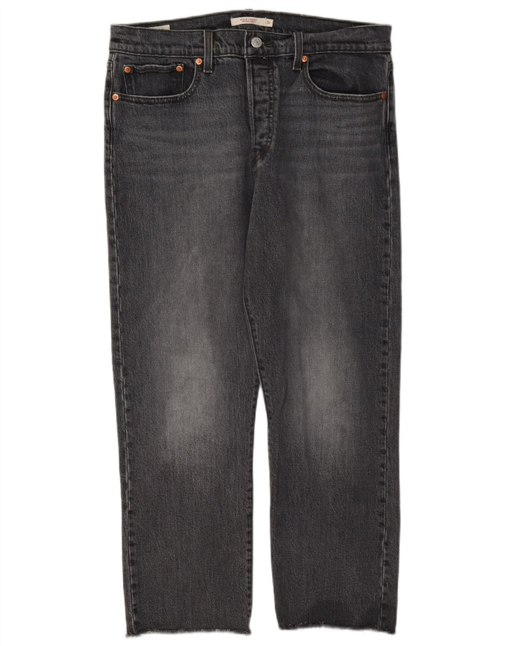 Levi's ženske ravne traperice Wedgie W31 L26 sivi pamuk
