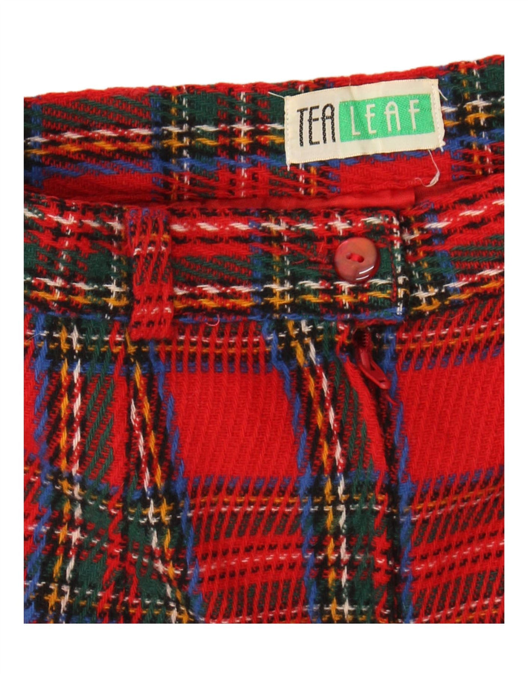 Vintage ženska pencil suknja W24 mali crveni karirani