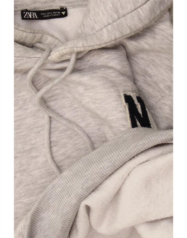 Preveliki ženski džemper s kapuljačom Zara UK 16 Large Gray