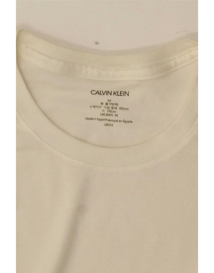 Calvin Klein Jeans muška majica dugih rukava srednje bijele boje