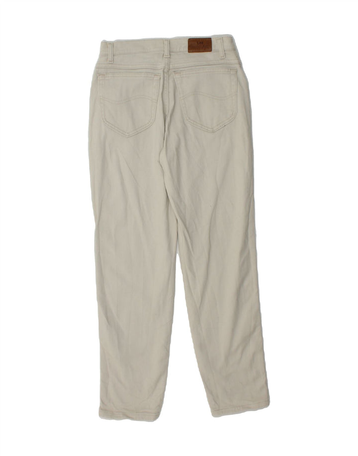 LEE Womens Straight Jeans W26 L27 White Vintage Lee and Second-Hand Lee from Messina Hembry 