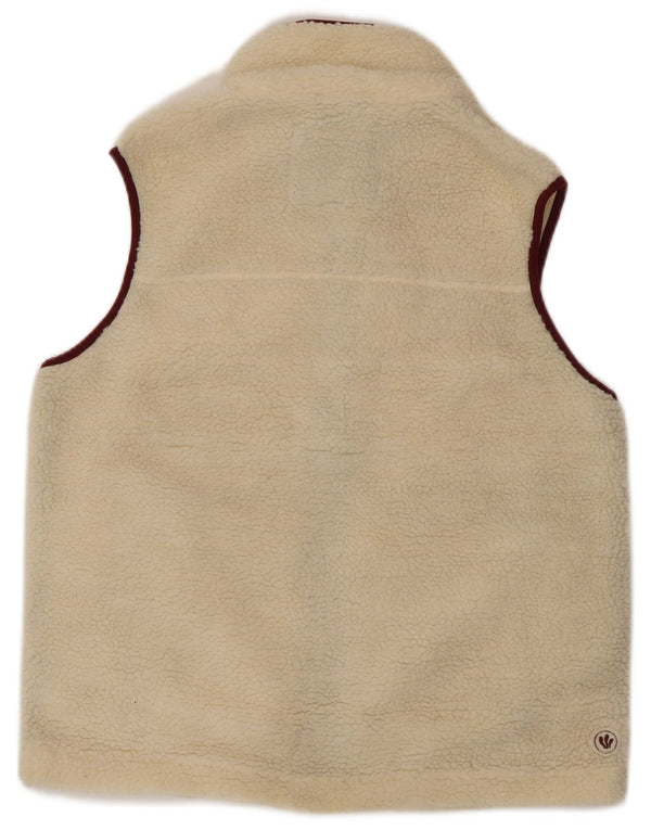 FAT FACE Ženska jakna od flisa UK 12 srednje bijele boje od poliestera