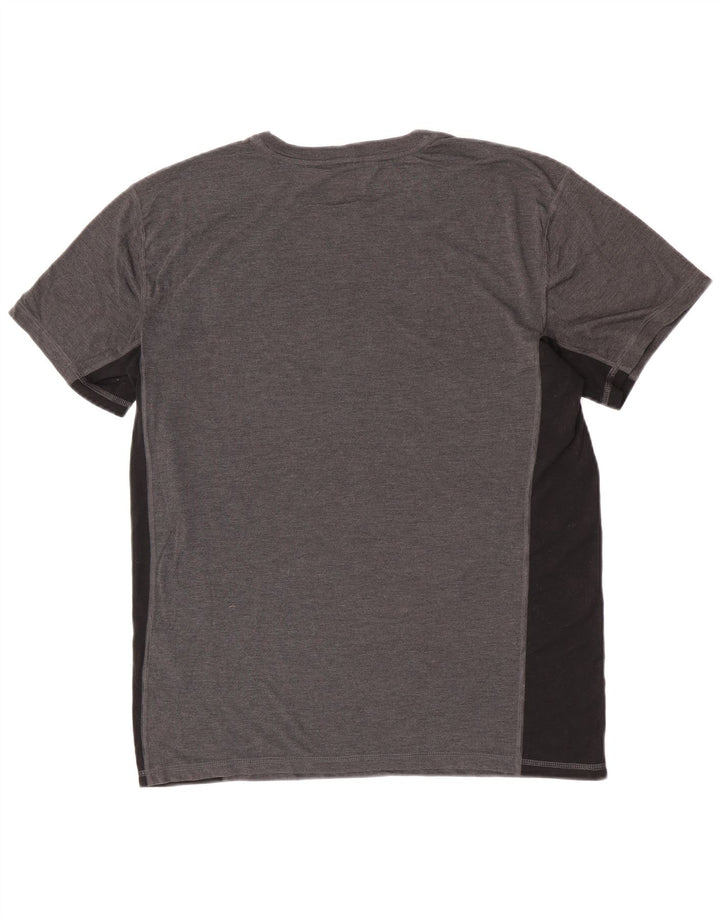Carhartt Mens Relaxed Fit T-Shirt Top Medium Grey Colourblock Polyester